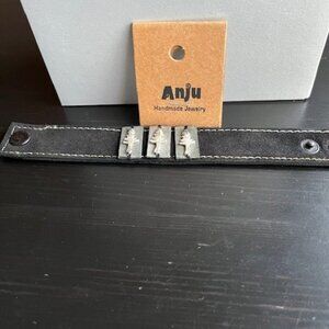 Anju handmade genuine leather bracelet.